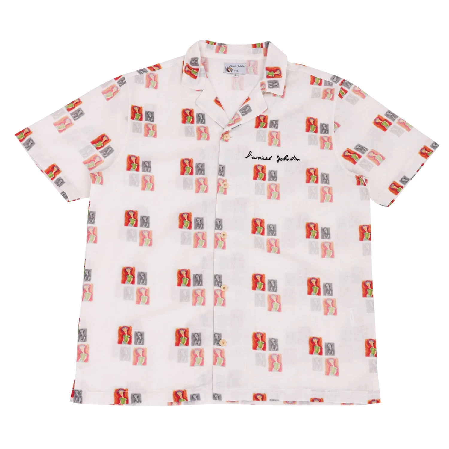 DJ Short Sleeve Soft Collar Shirt - Portrait 1 DJ Short Sleeve Soft Collar Shirt - Portrait