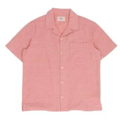 SS Soft Collar Shirt - Coral Texture