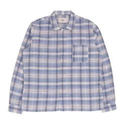 Patch Shirt - Soft Blue Open Check