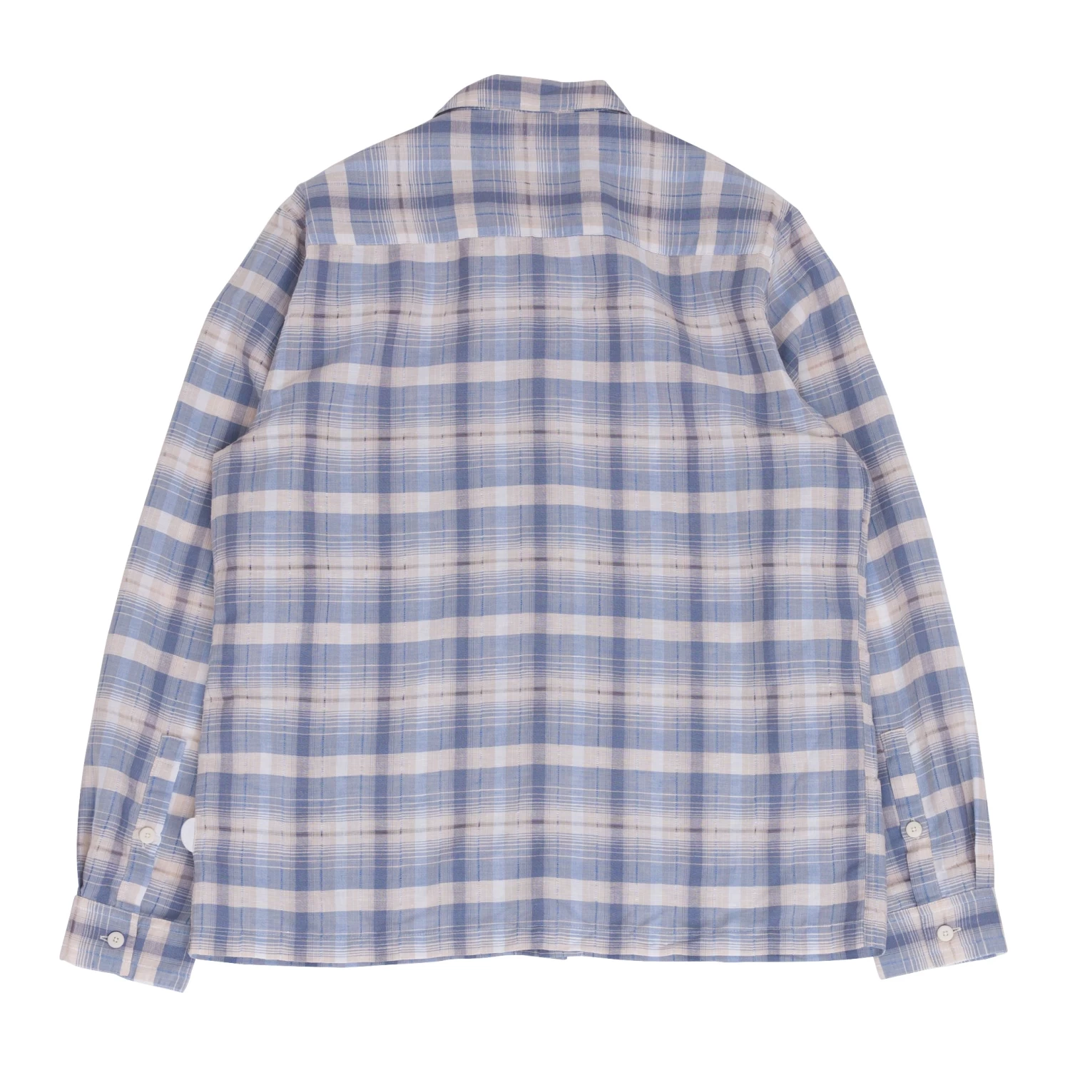 Patch Shirt - Soft Blue Open Check 10 Patch Shirt - Soft Blue Open Check - Image 10