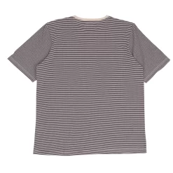 1x1 Stripe Tee - Charcoal Ecru -Folk Shop AW24pre 073