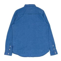 Relaxed Fit Shirt - Linen Indigo -Folk Shop AW24pre 086