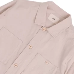 Patch Overshirt - Soft Pink Crinkle 13 Patch Overshirt - Soft Pink Crinkle -Folk Shop AW24pre 097
