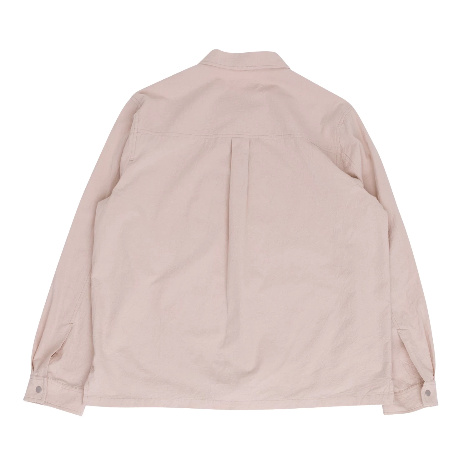 Patch Overshirt - Soft Pink Crinkle 10 Patch Overshirt - Soft Pink Crinkle - Image 10