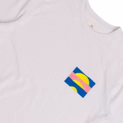 Slub Embroidery Tee - Off White Sun DP -Folk Shop AW24pre 124