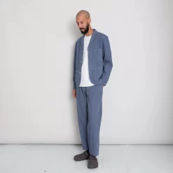 Wide Fit Blazer - Soft Blue -Folk Shop AW24preMarcelostyledshots 041