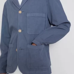 Wide Fit Blazer - Soft Blue -Folk Shop AW24preMarcelostyledshots 049