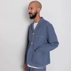 Wide Fit Blazer - Soft Blue -Folk Shop AW24preMarcelostyledshots 050