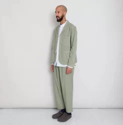 Wide Fit Blazer - Sage Summer Twill -Folk Shop AW24preMarcelostyledshots 063