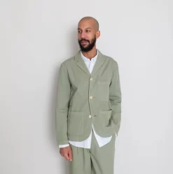 Wide Fit Blazer - Sage Summer Twill -Folk Shop AW24preMarcelostyledshots 072