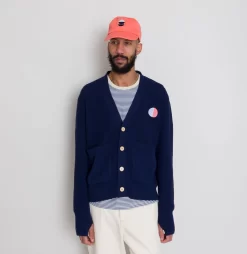 Waffle Cardigan - Moon Intarsia DP -Folk Shop AW24preMarcelostyledshots 155