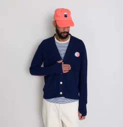 Waffle Cardigan - Moon Intarsia DP -Folk Shop AW24preMarcelostyledshots 156