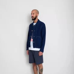 Prism Jacket - Indigo Waffle 11 Prism Jacket - Indigo Waffle -Folk Shop AW24preMarcelostyledshots 191
