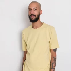 Contrast Sleeve Tee - Wheat -Folk Shop AW24preMarcelostyledshots 221