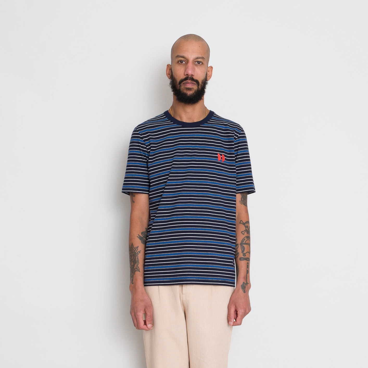 Multistripe Tee - Navy Moon DP 3 Multistripe Tee - Navy Moon DP - Image 3