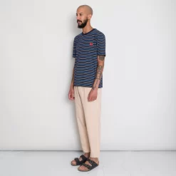 Multistripe Tee - Navy Moon DP 12 Multistripe Tee - Navy Moon DP -Folk Shop AW24preMarcelostyledshots 229