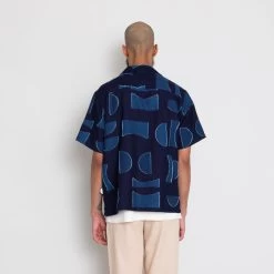 Relaxed Soft Collar Shirt - Indigo Moon DP -Folk Shop AW24preMarcelostyledshots 249