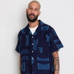 Relaxed Soft Collar Shirt - Indigo Moon DP -Folk Shop AW24preMarcelostyledshots 256
