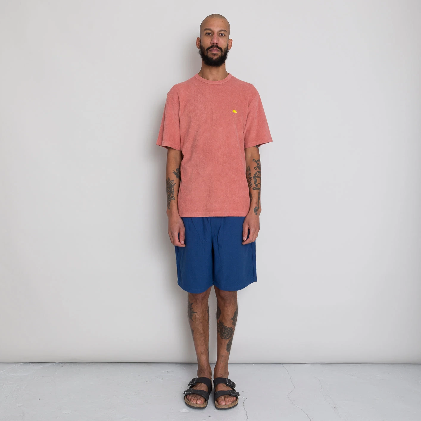 Relaxed Assembly Tee - Dark Coral Terry DP 2 Relaxed Assembly Tee - Dark Coral Terry DP - Image 2