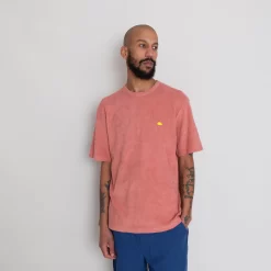 Relaxed Assembly Tee - Dark Coral Terry DP 17 Relaxed Assembly Tee - Dark Coral Terry DP -Folk Shop AW24preMarcelostyledshots 303