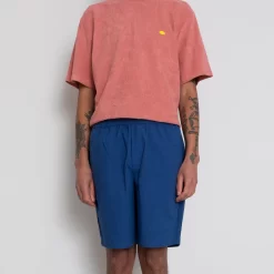 Assembly Short - Blue Crinkle -Folk Shop AW24preMarcelostyledshots 308