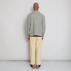 LS Soft Collar Shirt - Olive Sun Embroidery DP 15 LS Soft Collar Shirt - Olive Sun Embroidery DP -Folk Shop AW24preMarcelostyledshots 334