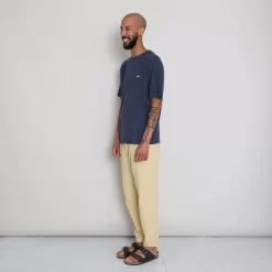 Relaxed Assembly Tee - Soft Navy Terry DP -Folk Shop AW24preMarcelostyledshots 346