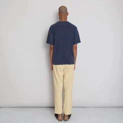 Relaxed Assembly Tee - Soft Navy Terry DP -Folk Shop AW24preMarcelostyledshots 349