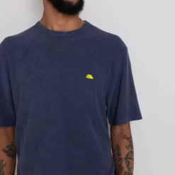 Relaxed Assembly Tee - Soft Navy Terry DP -Folk Shop AW24preMarcelostyledshots 355