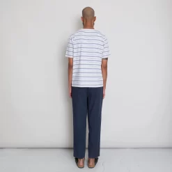 Multistripe Tee - Off White Sun DP -Folk Shop AW24preMarcelostyledshots 359