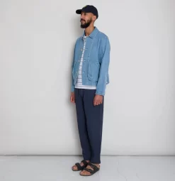 Assembly Pant - Navy Summer Twill -Folk Shop AW24preMarcelostyledshots 372