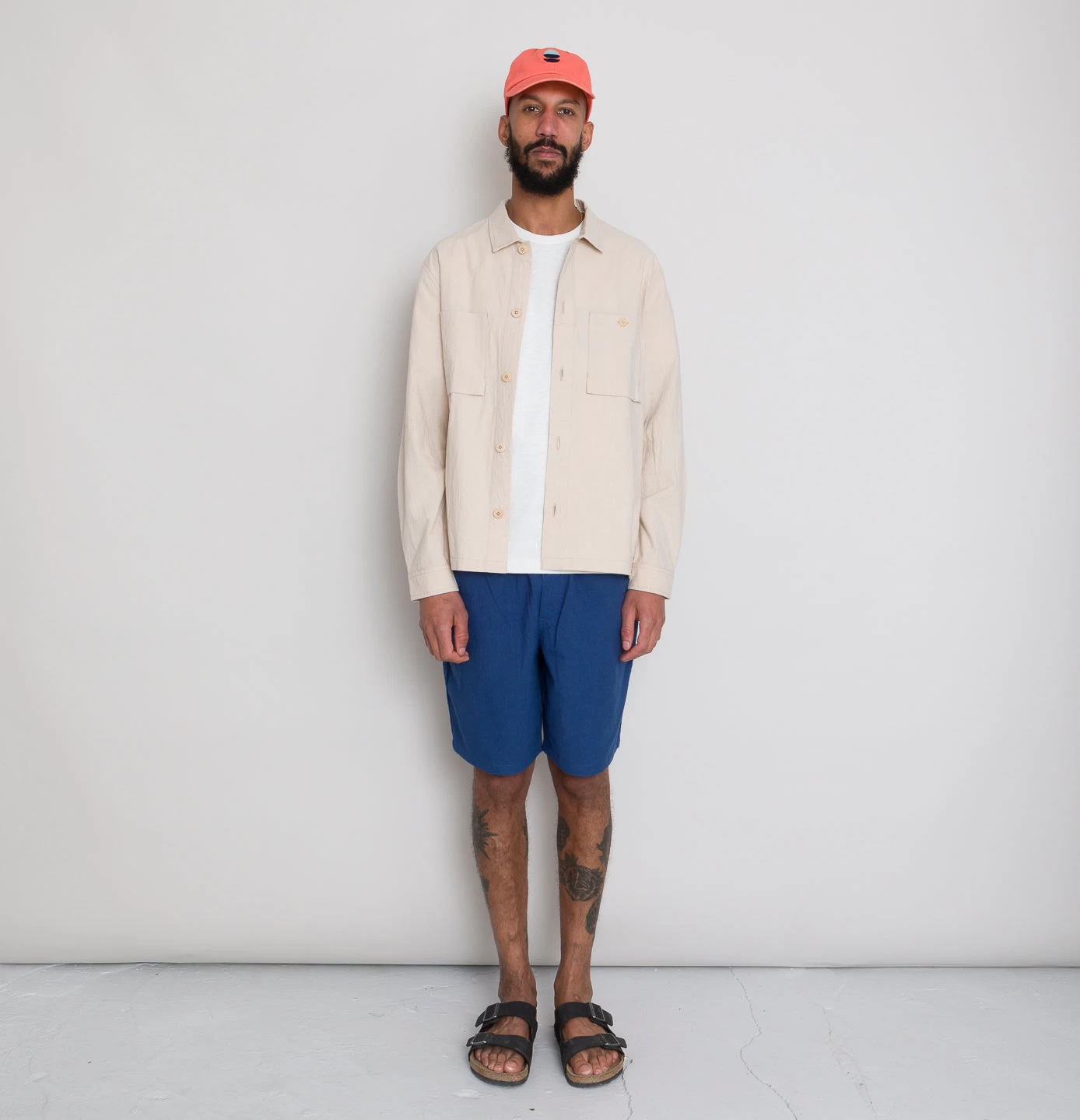 Patch Overshirt - Soft Pink Crinkle 2 Patch Overshirt - Soft Pink Crinkle - Image 2