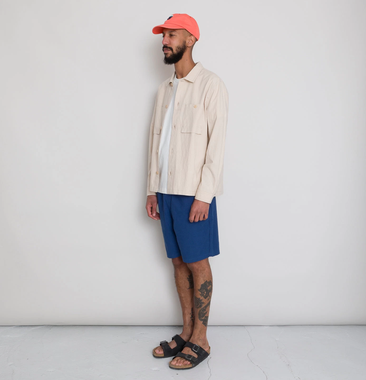 Patch Overshirt - Soft Pink Crinkle 3 Patch Overshirt - Soft Pink Crinkle - Image 3