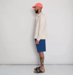 Patch Overshirt - Soft Pink Crinkle 14 Patch Overshirt - Soft Pink Crinkle -Folk Shop AW24preMarcelostyledshots 387