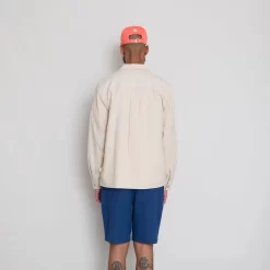 Patch Overshirt - Soft Pink Crinkle 15 Patch Overshirt - Soft Pink Crinkle -Folk Shop AW24preMarcelostyledshots 388