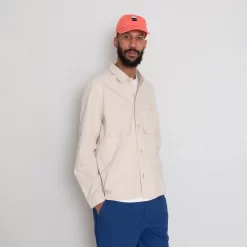 Patch Overshirt - Soft Pink Crinkle 18 Patch Overshirt - Soft Pink Crinkle -Folk Shop AW24preMarcelostyledshots 397