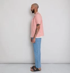 SS Soft Collar Shirt - Coral Texture -Folk Shop AW24preMarcelostyledshots 480