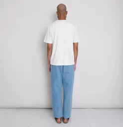 Slub Embroidery Tee - Off White Sun DP -Folk Shop AW24preMarcelostyledshots 520 a133a364 5e72 411d 9c29 0b18543de01f