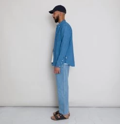 Relaxed Fit Shirt - Linen Indigo -Folk Shop AW24preMarcelostyledshots 552