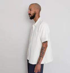 Gabe Shirt - Ecru -Folk Shop AW24preMarcelostyledshots 640