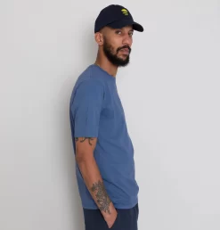 Contrast Sleeve Tee - Soft Blue -Folk Shop AW24preMarcelostyledshots 649