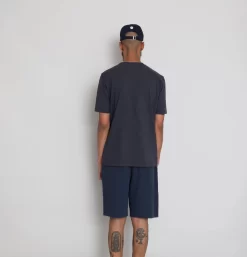 Contrast Sleeve Tee - Graphite -Folk Shop AW24preMarcelostyledshots 653