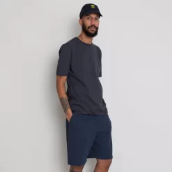 Contrast Sleeve Tee - Graphite -Folk Shop AW24preMarcelostyledshots 656