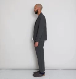 Assembly Suit Trouser - Graphite Crinkle -Folk Shop AW24preMarcelostyledshots 675
