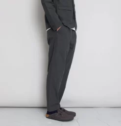 Assembly Suit Trouser - Graphite Crinkle -Folk Shop AW24preMarcelostyledshots 691