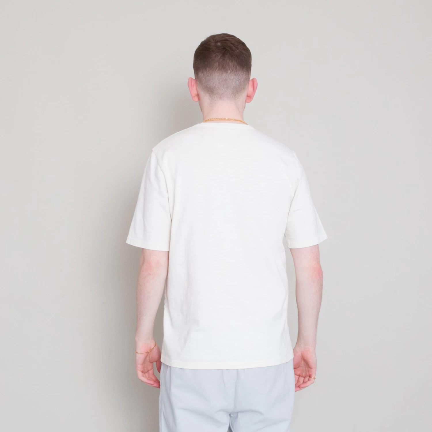 Slub Tee - Ecru 4 Slub Tee - Ecru - Image 4