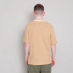 Classic Stripe Tee - Ochre/ Ecru -Folk Shop Archivess242 126