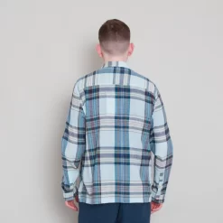 Patch Shirt - Ocean Blue Check -Folk Shop Archivess242 190