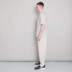 SS Textured Stripe Tee - Ecru/ Black -Folk Shop Archivess242 266 scaled