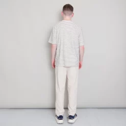 SS Textured Stripe Tee - Ecru/ Black -Folk Shop Archivess242 267 scaled